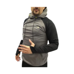 Buzo Lycra Deportivo Hombre Gris + Brazalete Running! - tienda online