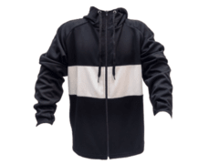 Campera frizada niño cafr20 - ng/bl