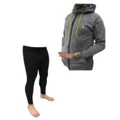 Combo H! Campera Deportiva Gris + Calza Térmica