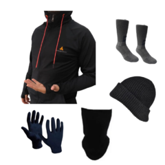 Combo! Campera Deportiva + Media Térmica + Gorro + Guante y Cuello