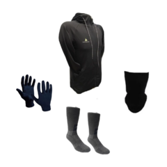 Combo Sport! Campera Deportiva Run + Media Térmica + Guantes + Cuello