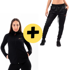 Campera Polar Dama Capolard + Pantalon Chupín Lycra C/puño Plyccd