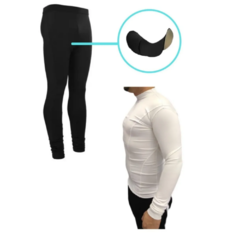 Calza Larga Ciclista Con Badana + Camiseta Térmica Bl