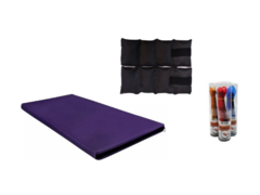 Combo Gym!! Colchoneta Violeta + Soga + Tobillera 3Kg