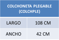 Colchoneta plegable Gym *nar* - colchple en internet