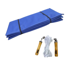 COMBO FIT! Colchoneta Plegable Slim AZ + Soga DRB Madera