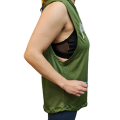 Musculosa Deportiva Entrenamiento DAMA VERDE - PUNISHER - PASION AL DEPORTE