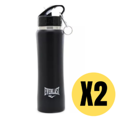 2 BOTELLAS TERMICA ACERO EVERLAST TRAINING (ng) 14711