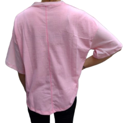 Imagen de COMBO DAMA Urban Luxury REMERA ROSA + SHORT NEGRO