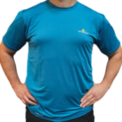 Remera Deportiva Rehodry Turquesa Hombre + Pantaln Microfibra Pmicrolux Negro - comprar online