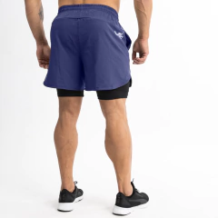 Short Con Calza Deportivo Azul Hombre + Medias Gratis!! en internet