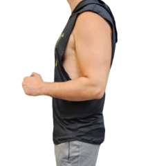 Imagen de Musculosa Deportiva Hombre Punisher Ng + Short Microfibra Shmicro Negro