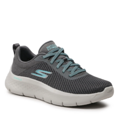 Zapatilla Skechers Dama Go Walk Flexi - 124952 GRIS + Medias! - comprar online