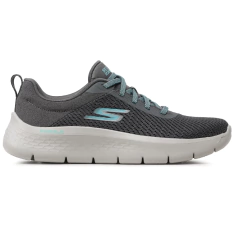 Zapatilla Skechers Dama Go Walk Flexi - 124952 GRIS + Medias! - PASION AL DEPORTE