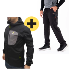 Combo Urb! Campera Lluvia + Pantalon Cargo Microfibra
