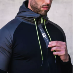 Pantalón De Hombre Lycra/Friza + Campera Negra De Lycra Evolution Caevol