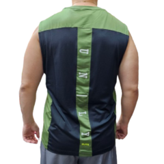 Musculosa Deportiva Banda Ancha Elite Hombre Negro - Muscur5 - PASION AL DEPORTE