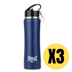 3 BOTELLAS TERMICAS ACERO EVERLAST TRAINING (az) 14711