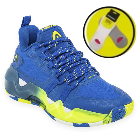 Zapatillas Deportivas Head Nio Frankfurt - Azul/ama + Medias!