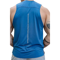 Musculosa Deportiva Azul Muscuproye + Short Con Calza Shlybccmicro en internet