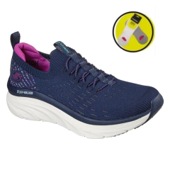 Zapatilla Dama Skechers D'Lux Walker Star Sunner - 149356 Azul + Medias