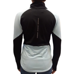 Campera Lycra Deportiva Mujer Calyud2 Celeste + Pantalón Lycra Plyccd Gris en internet