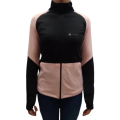 Campera Lycra Deportiva Mujer Calyud2 Rosa + Pantalón Lycra Plyccd Gris - comprar online