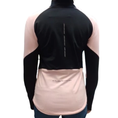 Campera Lycra Deportiva Mujer Calyud2 Rosa + Pantalón Lycra Plyccd Gris en internet