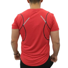 Combo Urblux! Bermuda Bolsillos + Remera Roja Deportiva - PASION AL DEPORTE