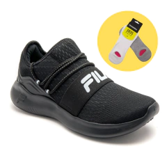 Zapatillas Mujer Fila Trend Full Negro con Medias Gratis - 1011888