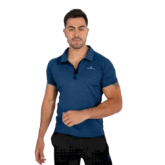 Combo 2 Chombas deportivas negro y azul - PASION AL DEPORTE