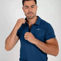 Imagen de Combo 2 Chombas deportivas negro y azul