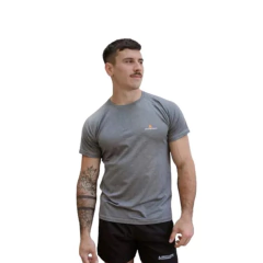 Combo 2 Remeras deportivas gris y azul fr - PASION AL DEPORTE