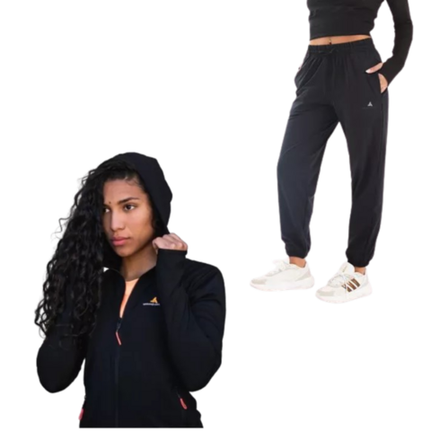 Combo!conjunto Mujer Deport-campera+pantalon Oversize - comprar online