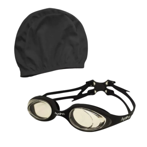 Combo Natacin Nio! Gorra Lycra Ng + Antiparra Unibody Jr Negro - comprar online