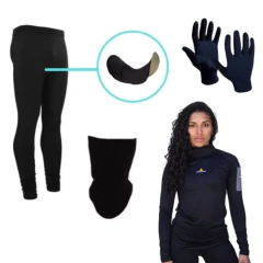 Combo Dama! Calza Badana + Camiseta Trmica + Cuello Y Guant - comprar online