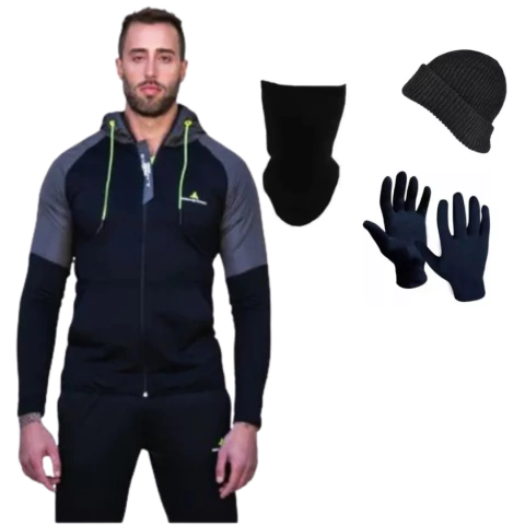 Combo Hombre!! Campera Negra + gorro + cuello+guantes Trmicos - (copia) - comprar online