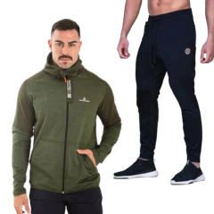 Combo Hombre! Campera Evolution Verde +pantalon Chupin - comprar online