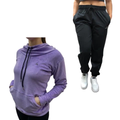 Combo!conjunto Mujer Deport- Buzo Plush Vi+pantalon Oversize - comprar online