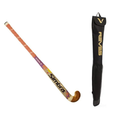 Palo Madera Hockey Simbra School + Funda Basic Negro - comprar online