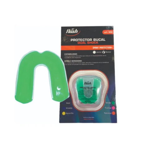 Protector Bucal Flash Nios Verde Dual Shock - 956 - comprar online