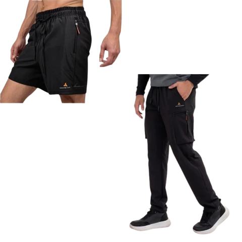 Combo! Pantalon Cargo Deportivo Microfibr + short Microfibra - comprar online