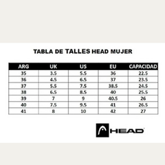 Zapatillas Head Mujer Tenis Pádel Tokio - Negro Ng/mar