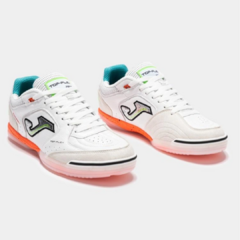Botin Futsal Joma Top Flex Cuero - TOPS2532IN Blanco en internet
