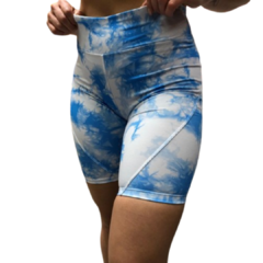 Calza Biker Lycra Batik Bl/Cel Deportiva Family by Cliza - BBATIK - comprar online