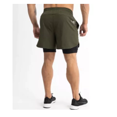 Combo Running Hombre! 2 Shorts Con Calza (vd Y Az)