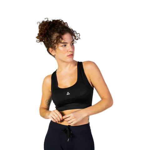 Top Deportivo Mujer Con Breteles Family Sport - TOPANCHO Negro