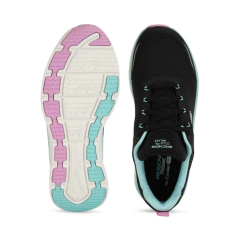 ZAPATILAS SKECHERS DAMA D«LUX WALKER - COOL GROOVE-149336 NEGRO en internet