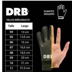 Guantes Arquero Adultodrb Royal 2.0 Con Varillas - 4389 - PASION AL DEPORTE