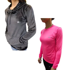 Buzo Mujer Plush Con Capucha Ng - Bumuplush fucsia